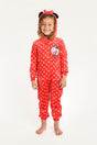 Disney - Minnie Mouse Girls Fleece Onesie - Brand Threads