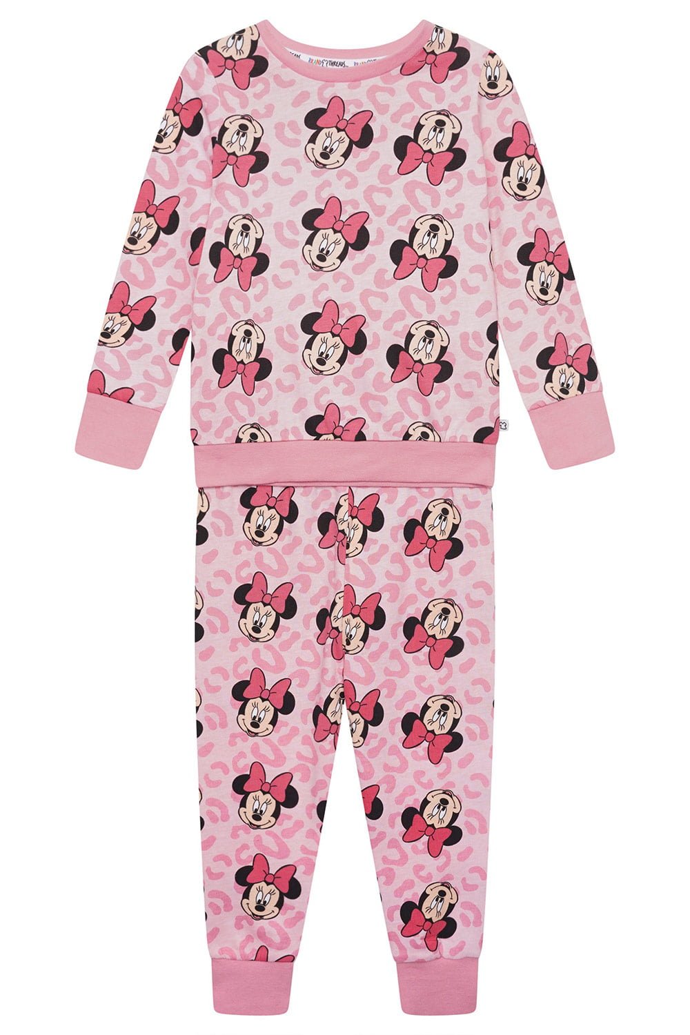 Disney Minnie Mouse Girls Organic Cotton Pyjamas - Brand Threads