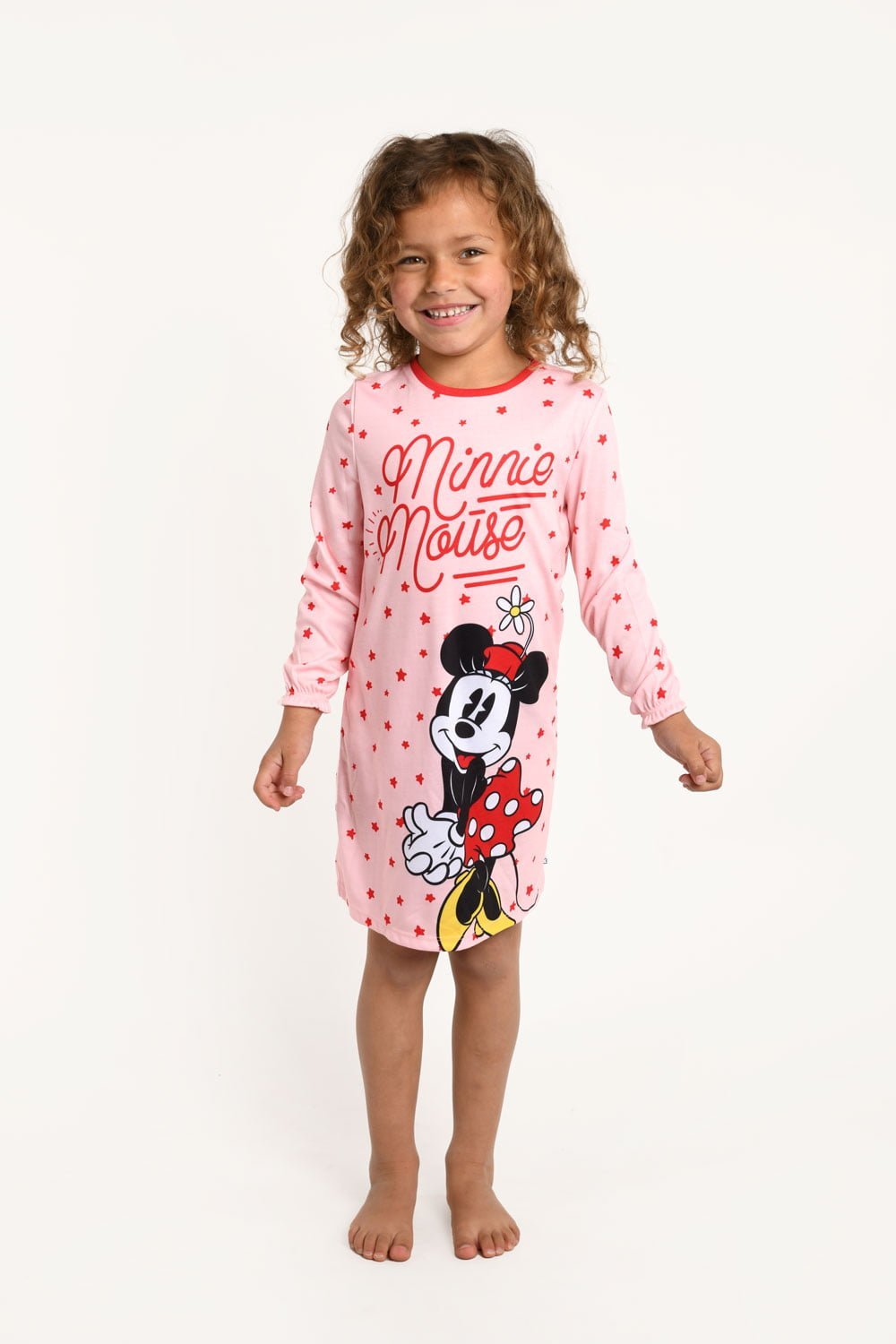 Minnie Mouse Girls Recycled Polyester Nightie Ages 1 5 Brand Threads