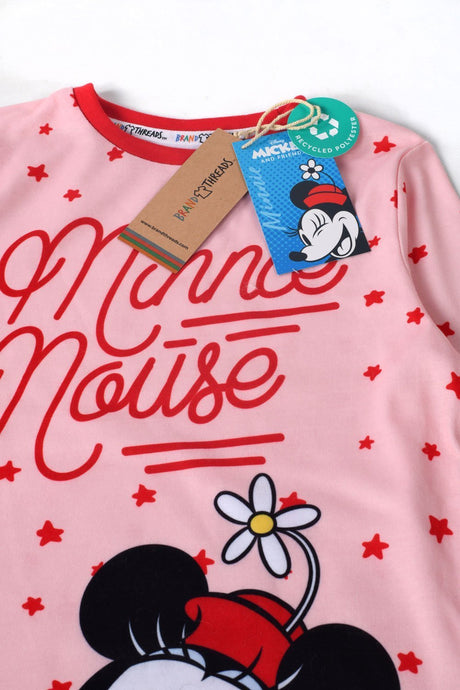 Disney Minnie Mouse Girls Recycled Polyester Nightie - Brand Threads