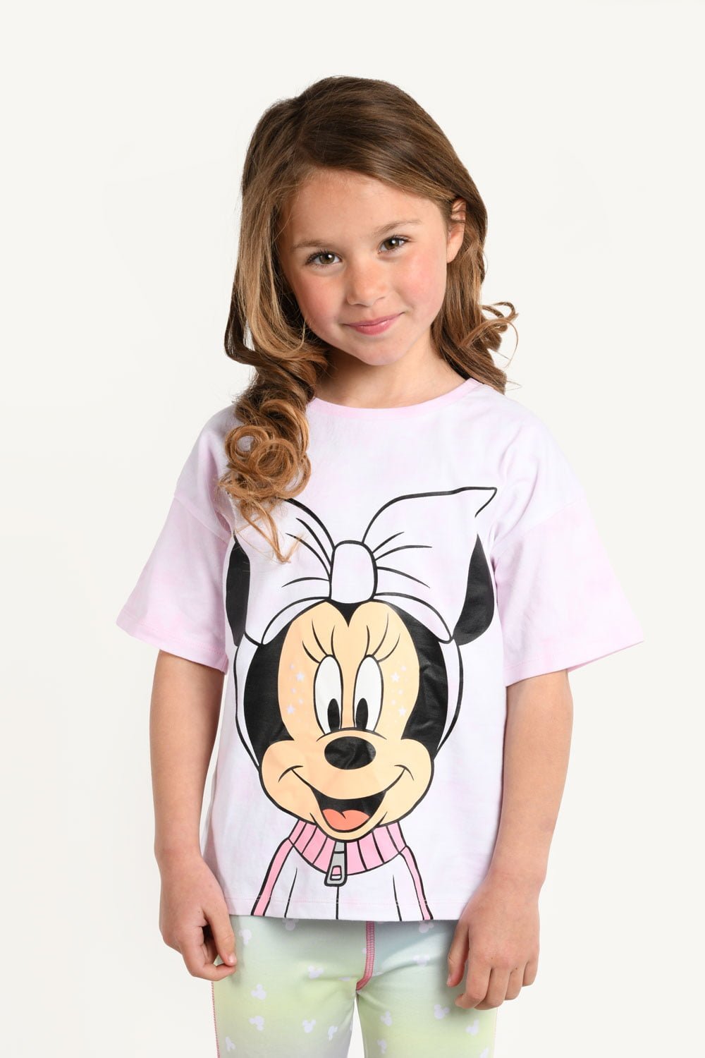 Maglietta Bambina Minnie Mouse 'Go For It' | 100% Cotone, Manica Corta, Ufficiale Onomato