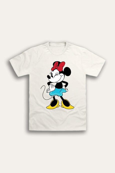 Disney Minnie Mouse Ladies Natural T-Shirt - Brand Threads