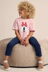 Disney Minnie Mouse Pink T-Shirt for Girls - Brand Threads