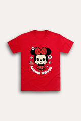 Disney Minnie Mouse Red T-Shirt for Girls - Brand Threads