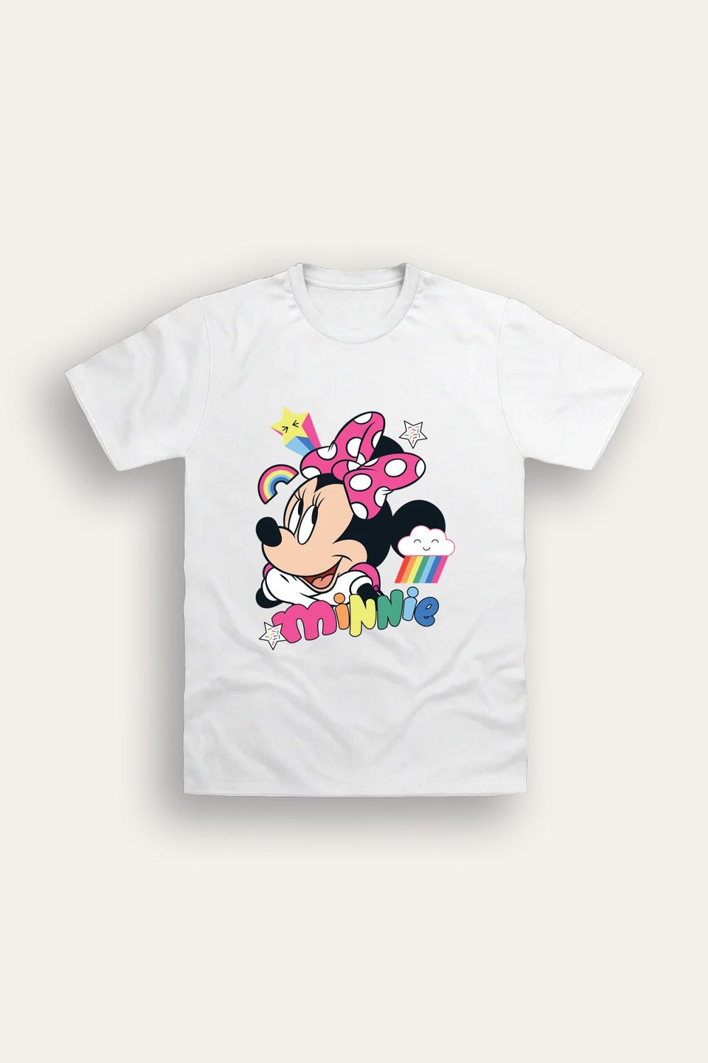 Disney Minnie Mouse White T-Shirt for Girls - Brand Threads