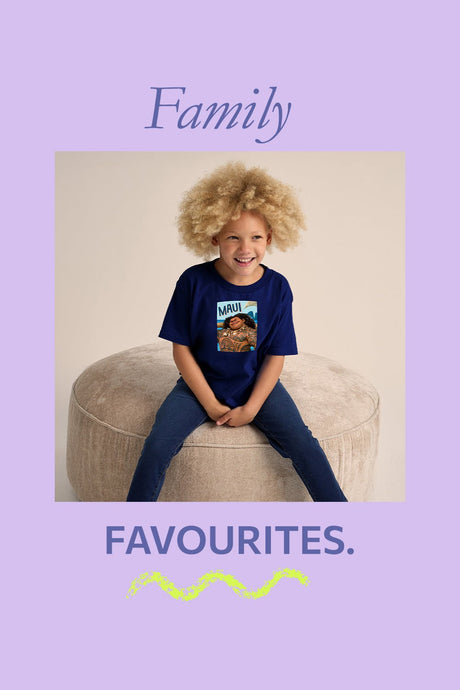 Disney Moana 2 Boys T-Shirt – Navy 100% Cotton Short Sleeve Tee - Brand Threads