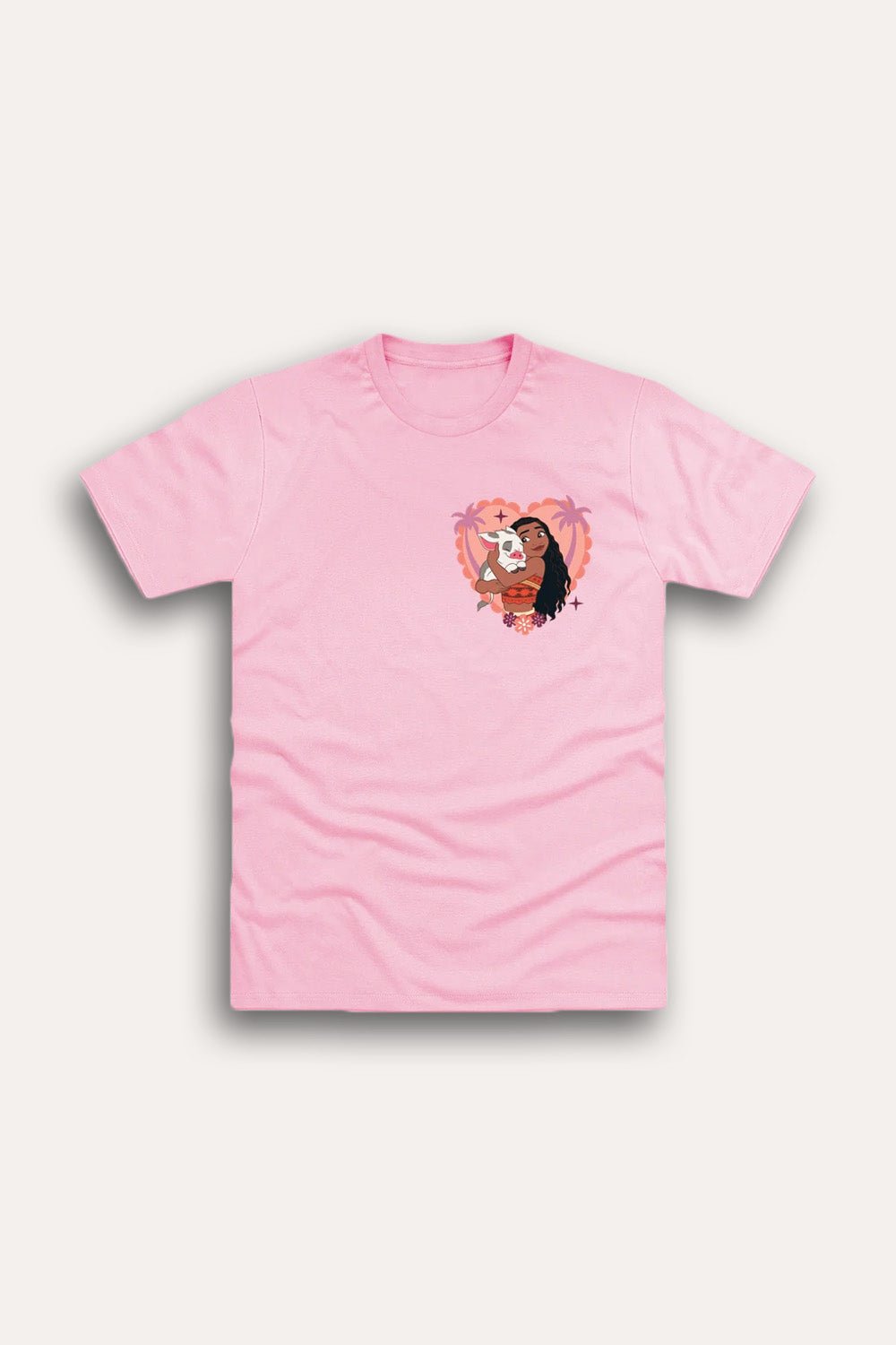 Disney Moana Ladies Pink T-Shirt - Brand Threads