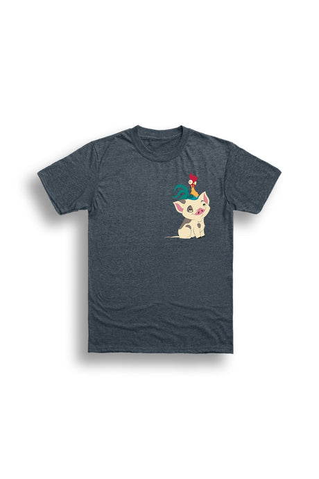 Disney Moana Men’s T-Shirt – Dark Heather Cotton Tee - Brand Threads