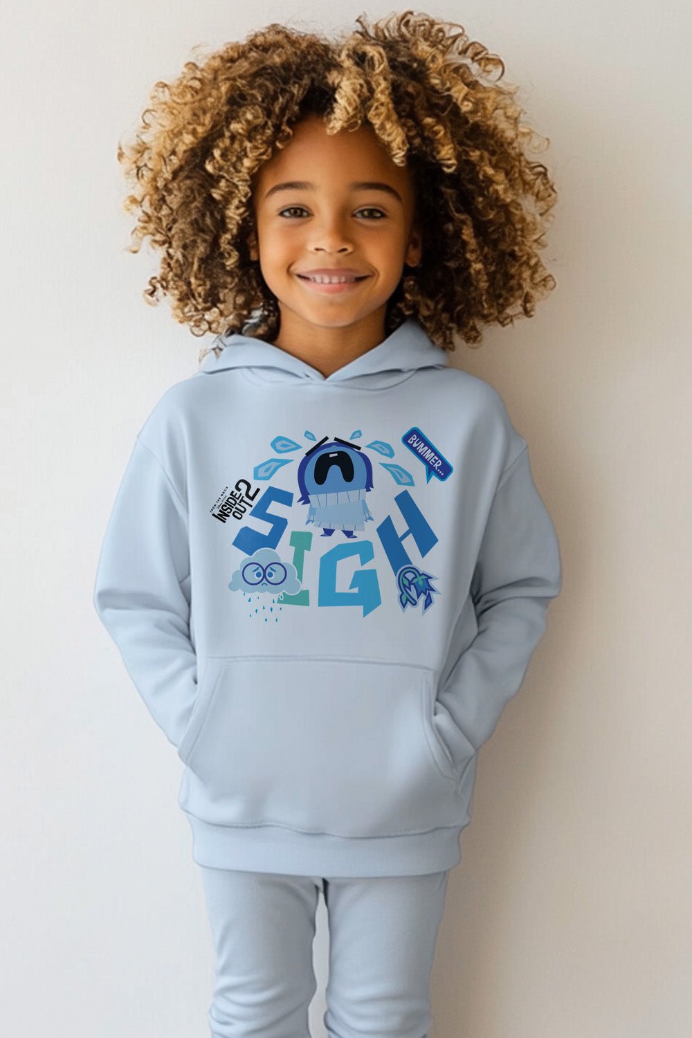 Disney Pixar Blue Inside Out Kids Hoodie – Sadness - Brand Threads