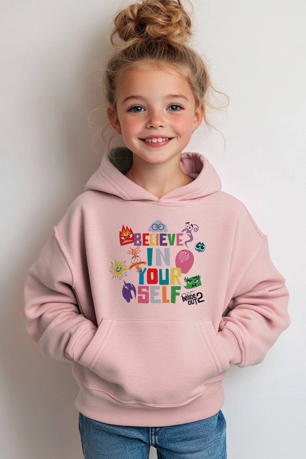 Disney Pixar Pink Inside Out Kids Hoodie - Brand Threads