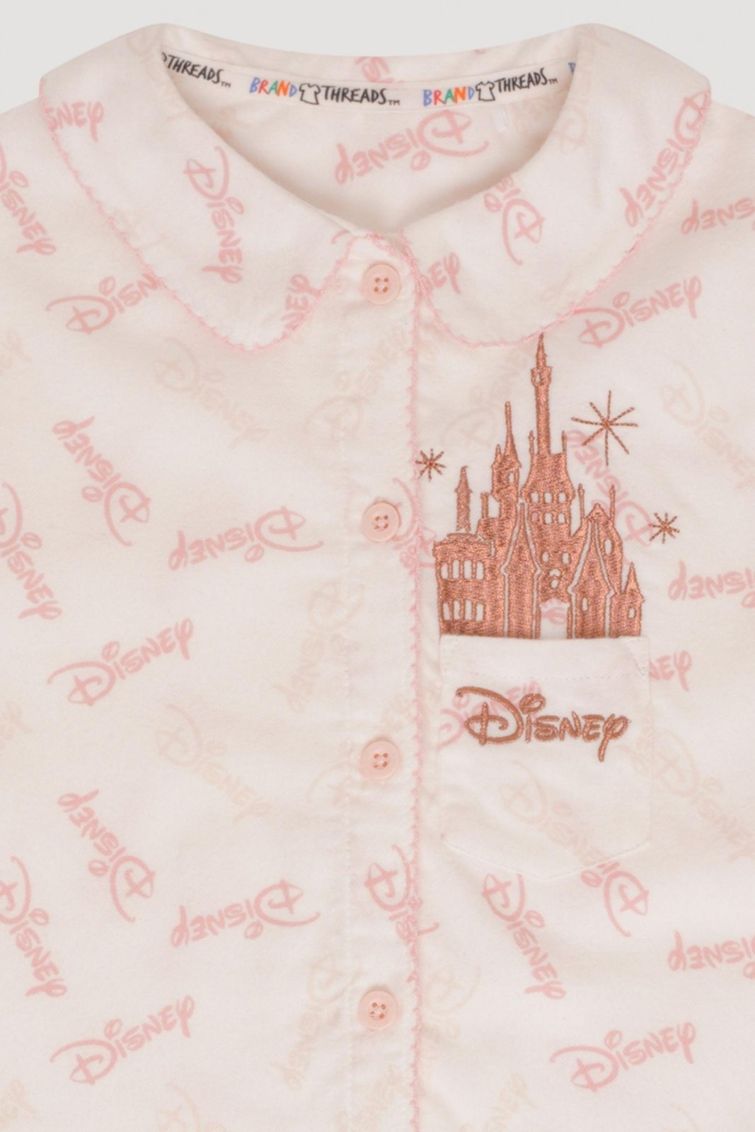 Disney Princess Castle Heirloom 100% Organic Cotton Pyjamas With Bag - Brand Threads