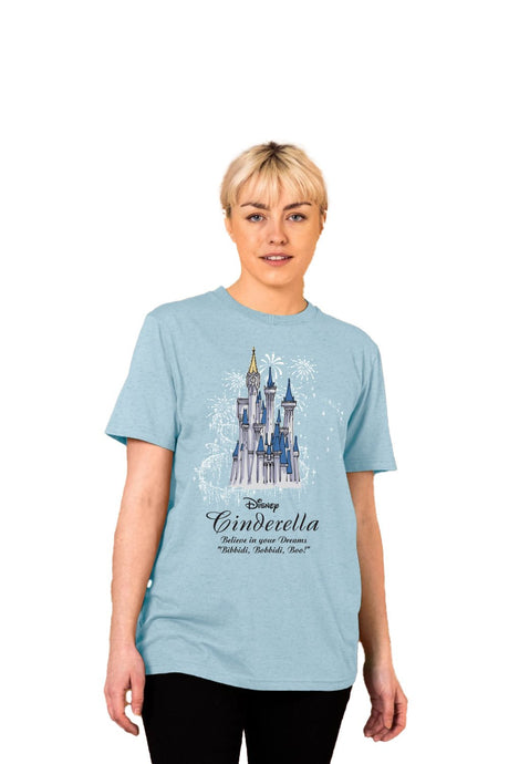 Disney Princess Cinderella Women’s T-Shirt – Official Light Blue - Brand Threads