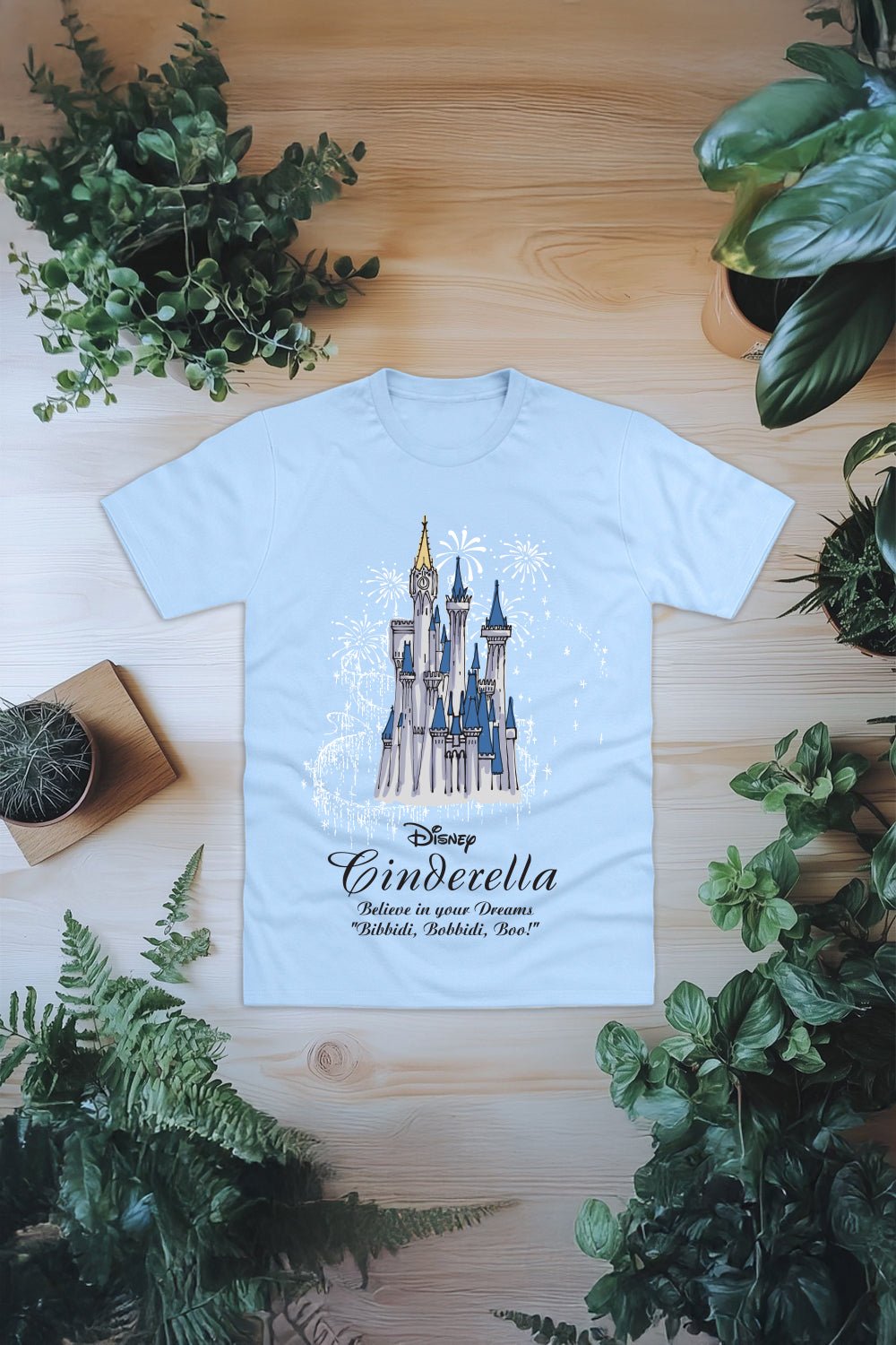 Disney Princess Cinderella Women’s T-Shirt – Official Light Blue - Brand Threads