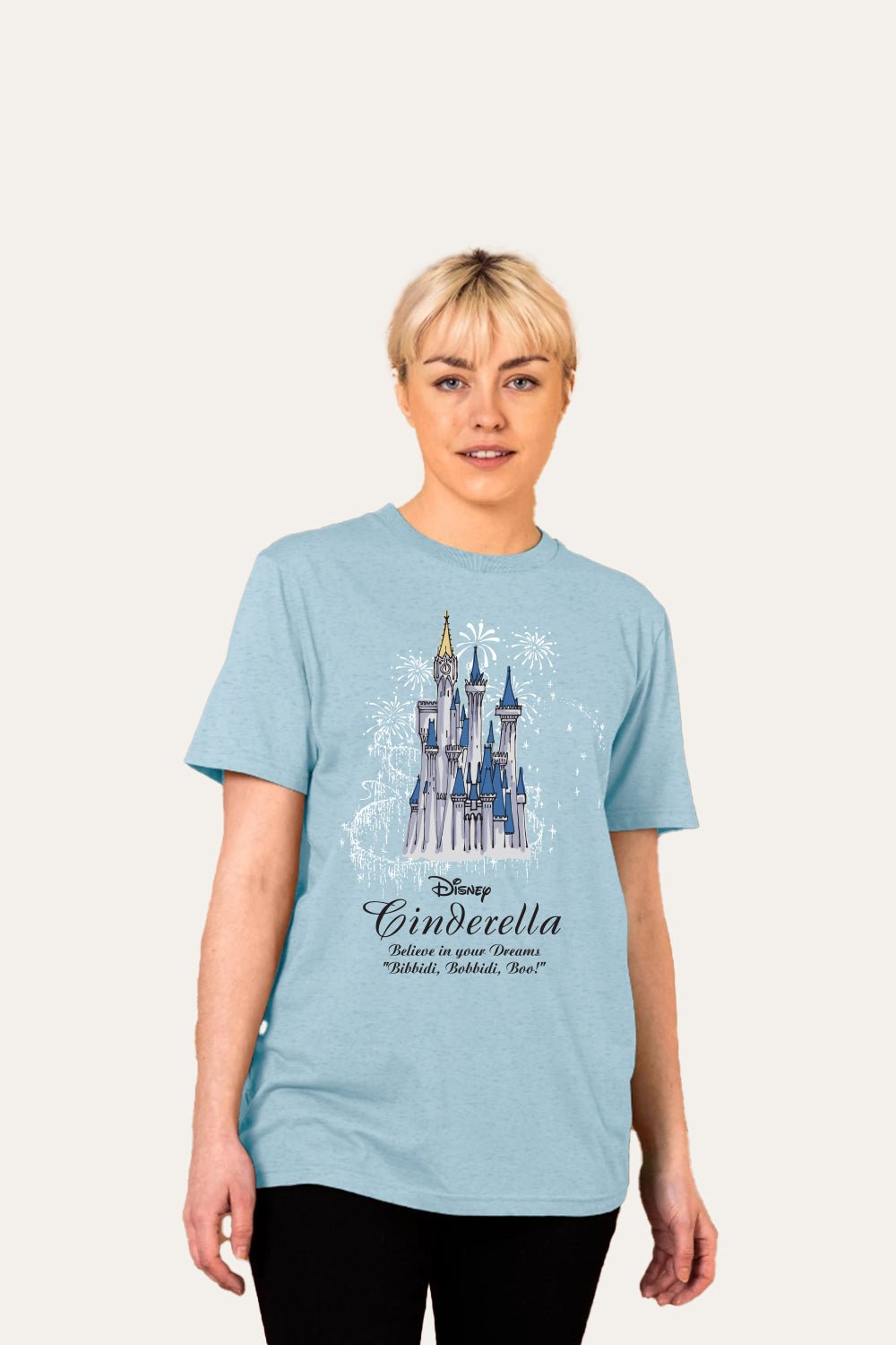Disney Princess Cinderella Women’s T-Shirt – Official Light Blue - Brand Threads
