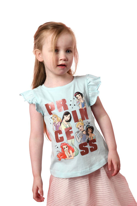 Disney Princess Girls Cotton T-Shirt - Brand Threads