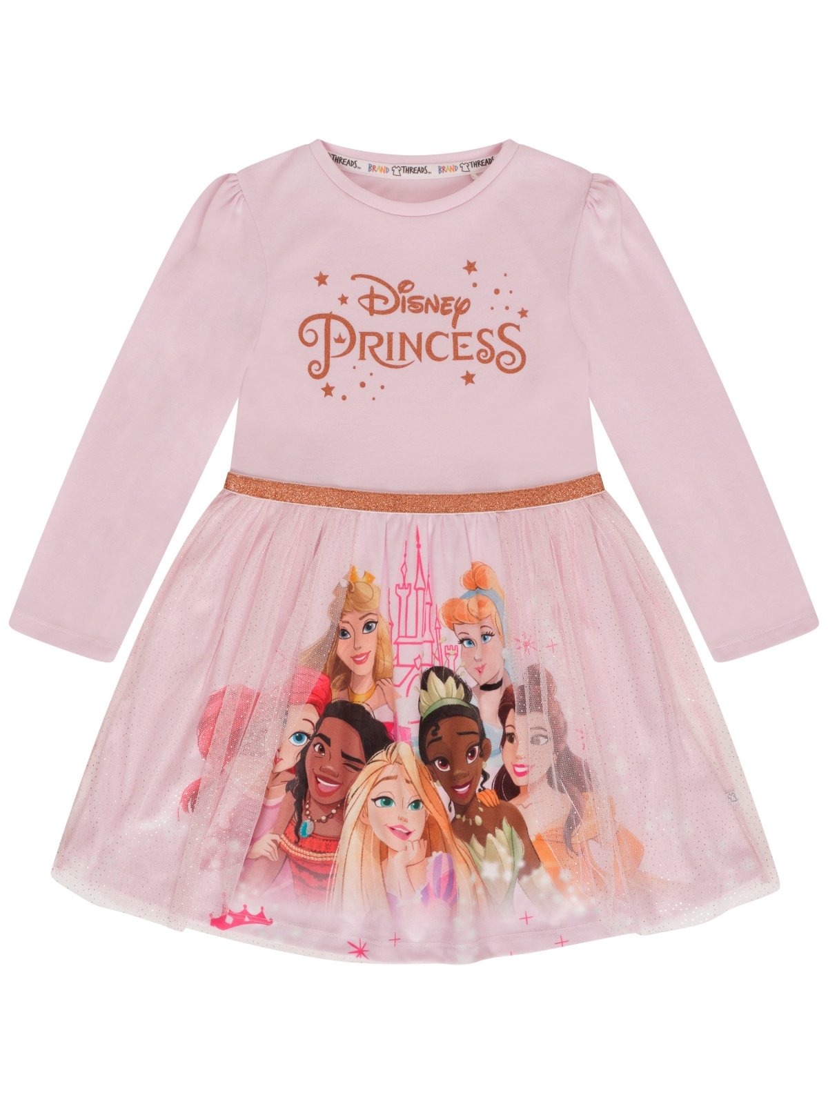 strapless open back dress Disney Princess Girls Nightie – Brand Threads