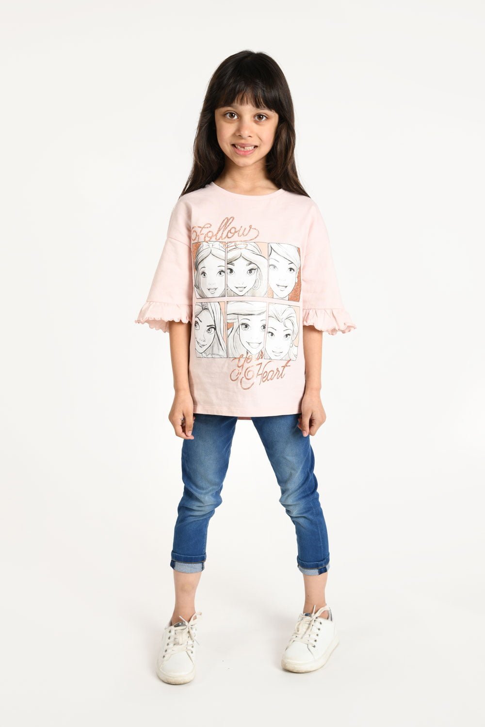 Disney Princess Girls Organic Cotton T-shirt - Brand Threads