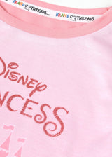 Disney Princess Girls Pink Nightie with Ruffle Details - Brand Threads