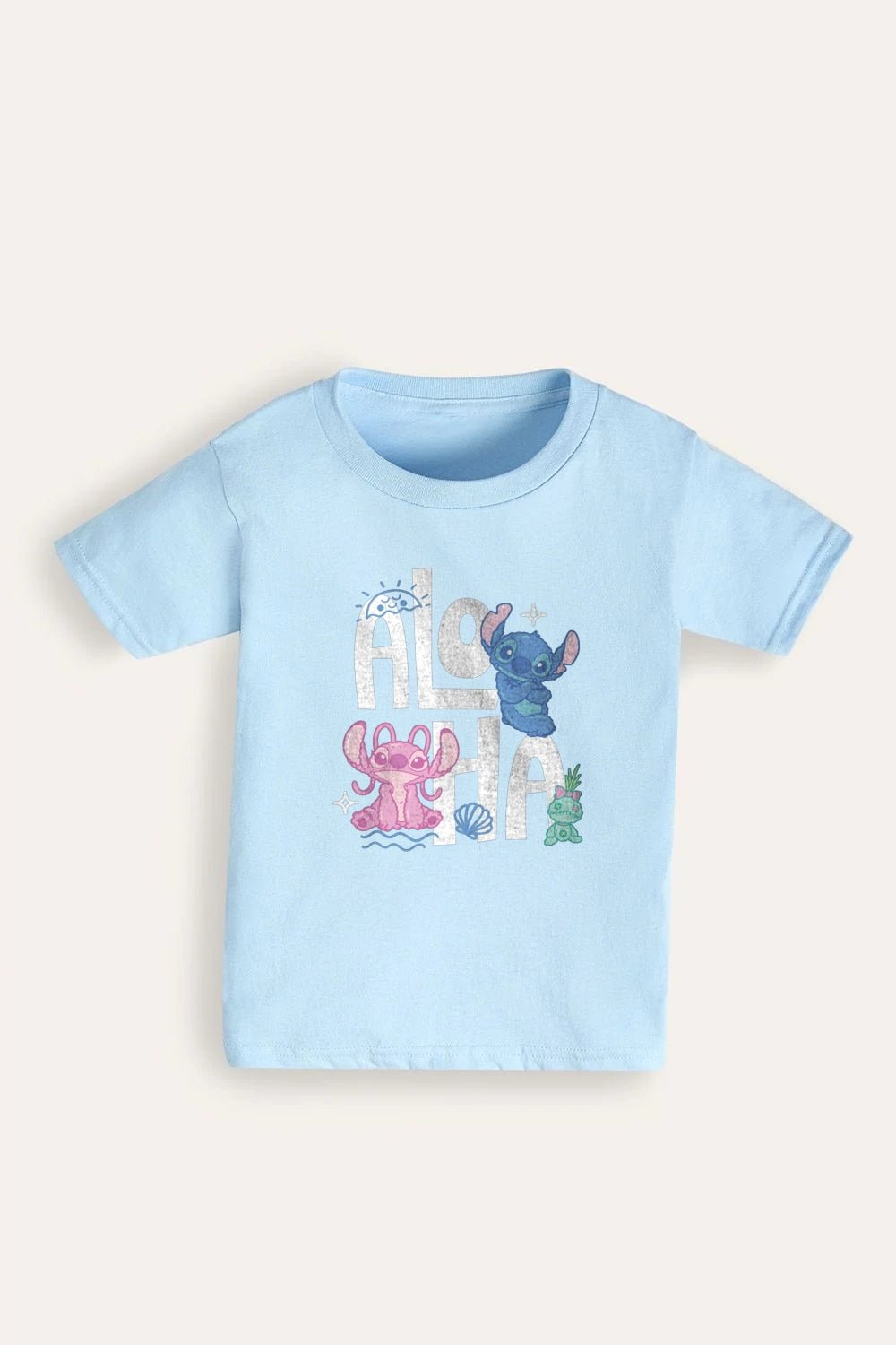 Disney Stitch Girls Light Blue T-Shirt - Brand Threads