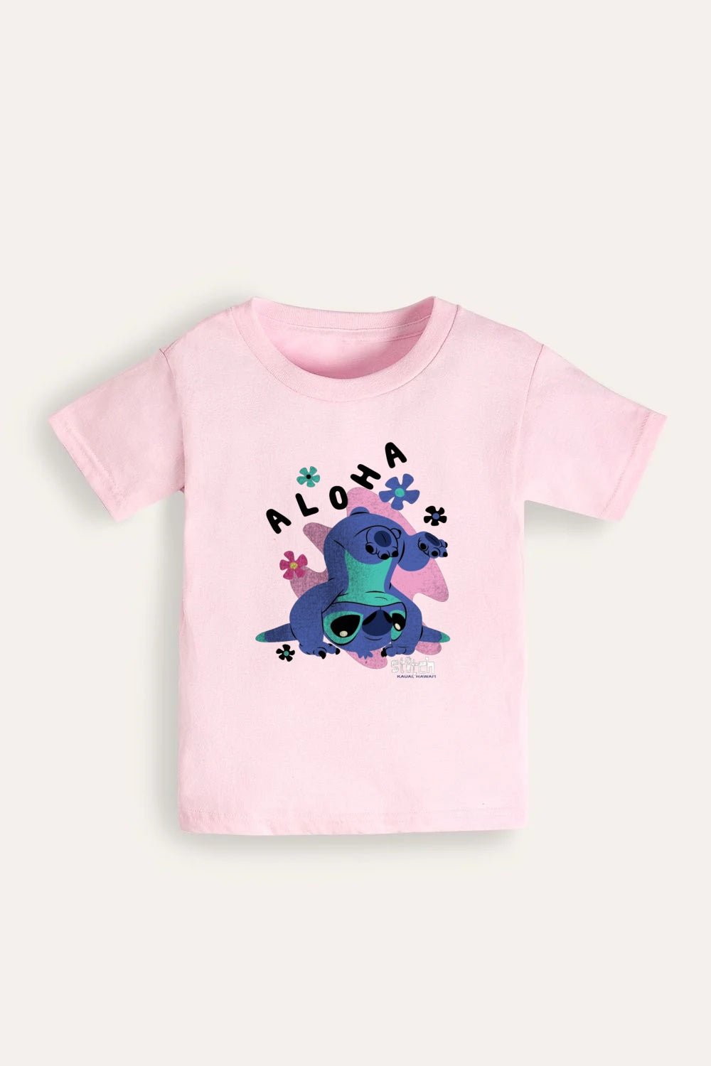 Disney Stitch Girls Pink T-Shirt - Brand Threads