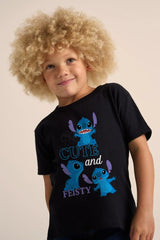 Disney Stitch Unisex Black T-Shirt - Brand Threads