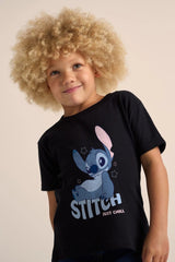 Disney Stitch Unisex Black T-Shirt - Brand Threads