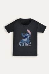 Disney Stitch Unisex Black T-Shirt - Brand Threads