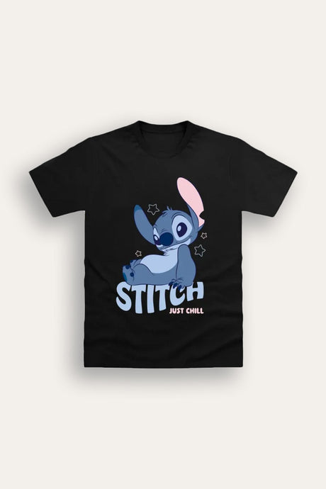 Disney Stitch Unisex Black T-Shirt - Brand Threads