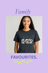 Disney Stitch Women’s T-Shirt – Charcoal Grey 100% Cotton Short Sleeve Tee - Brand Threads