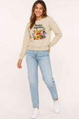 Disney Winnie the Pooh Ladies Cream Sweatshirt - Brand Threads
