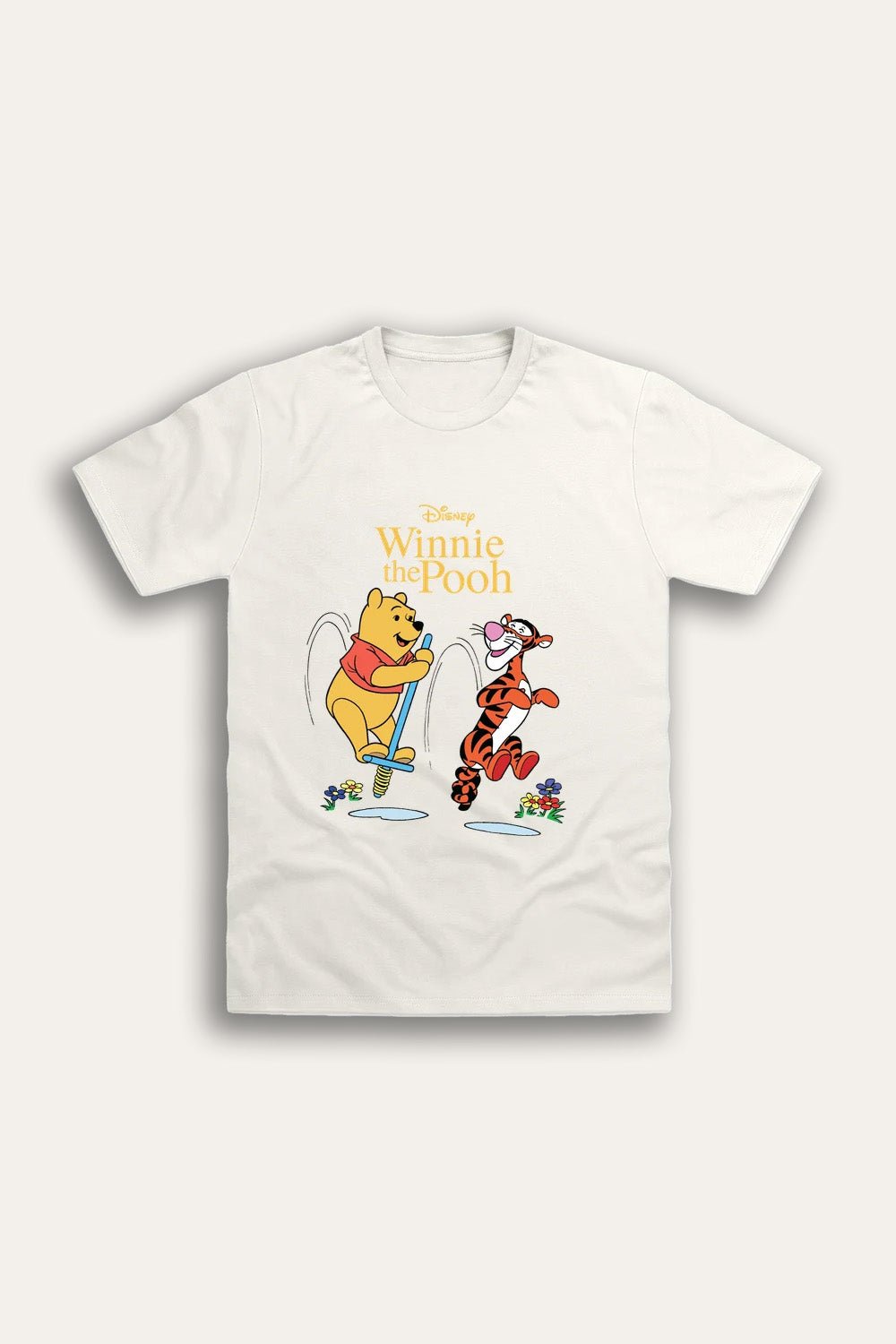 Disney Winnie The Pooh Ladies Natural T-Shirt - Brand Threads