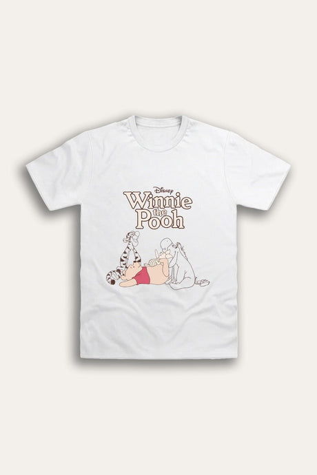 Disney Winnie The Pooh Ladies White T-Shirt - Brand Threads