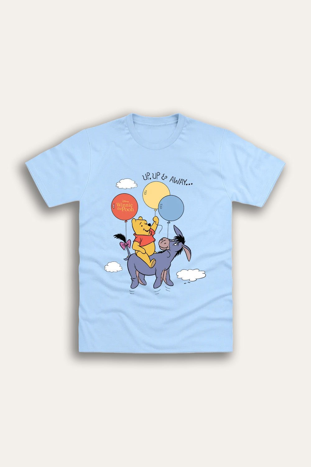 Disney Winnie The Pooh Light Blue Ladies T-Shirt - Brand Threads