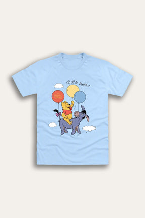 Disney Winnie The Pooh Light Blue Ladies T-Shirt - Brand Threads