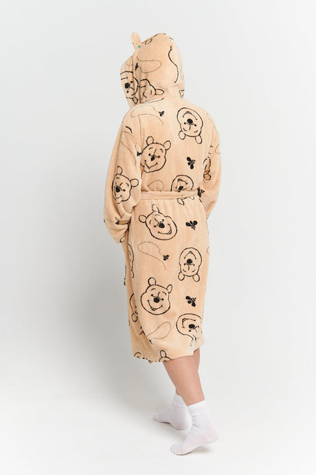 Disney Winnie The Pooh Women’s Fleece Robe - Brand Threads