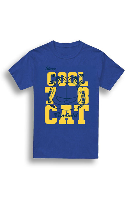 Garfield men’s T-shirt – sapphire blue graphic tee - Brand Threads