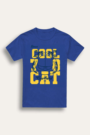 Garfield men’s T-shirt – sapphire blue graphic tee - Brand Threads