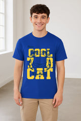 Garfield men’s T-shirt – sapphire blue graphic tee - Brand Threads