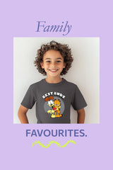 Garfield Unisex Youth Grey T-Shirt - Brand Threads