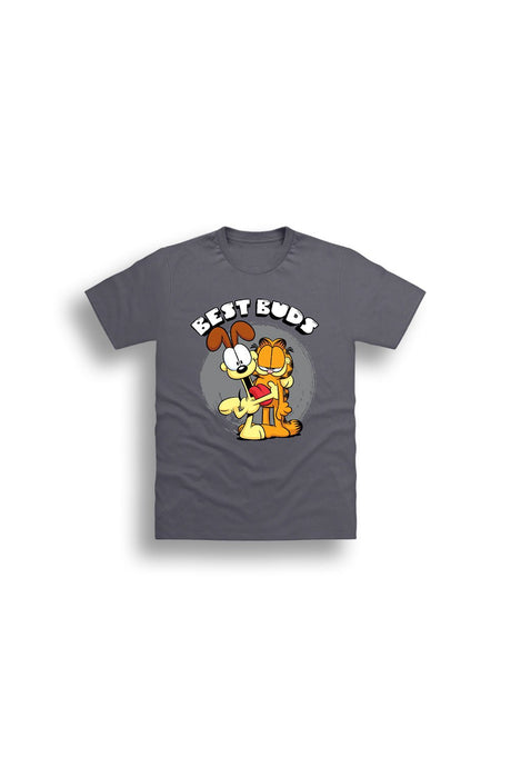 Garfield Unisex Youth Grey T-Shirt - Brand Threads