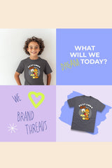 Garfield Unisex Youth Grey T-Shirt - Brand Threads