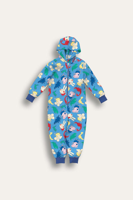 George Pig Boys Blue Fleece Onesie - Brand Threads