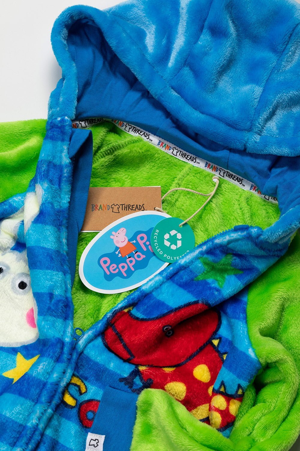 George Pig Boys Fleece Onesie - Brand Threads