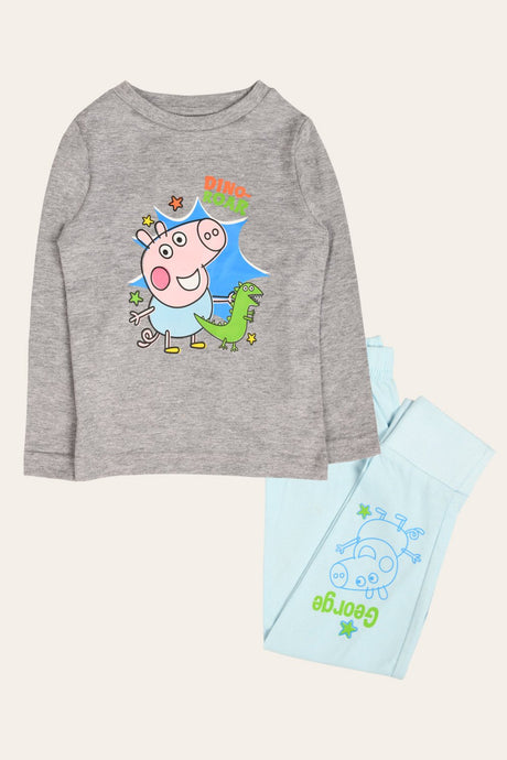 George Pig Boys Pyjamas Long Sleeved Winter Kids Pyjamas Set Official Merchandise - Brand Threads