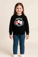Girls Black Squishmallows Sweatshirt - Brand Threads