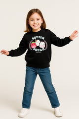 Girls Black Squishmallows Sweatshirt - Brand Threads