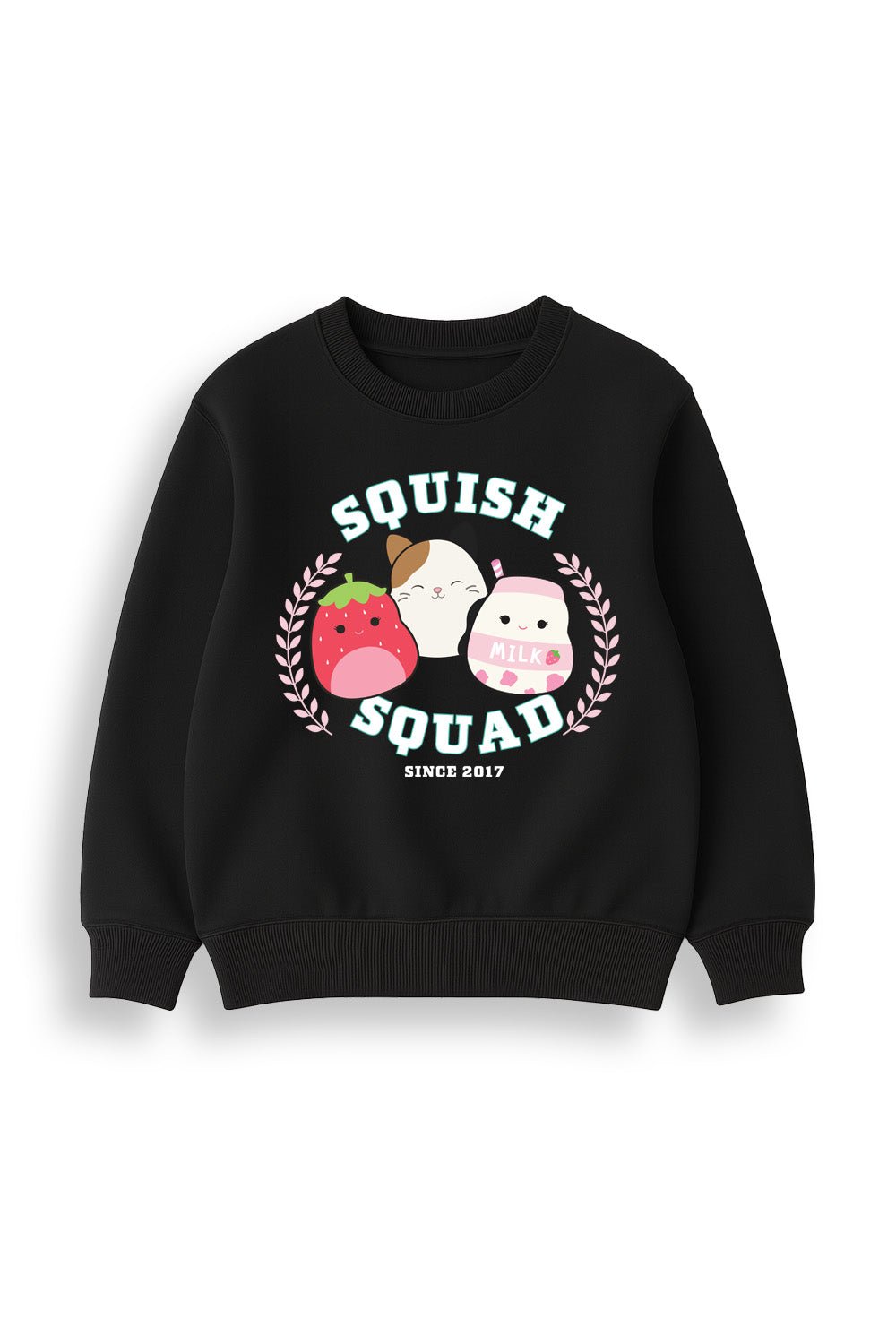 Girls Black Squishmallows Sweatshirt - Brand Threads