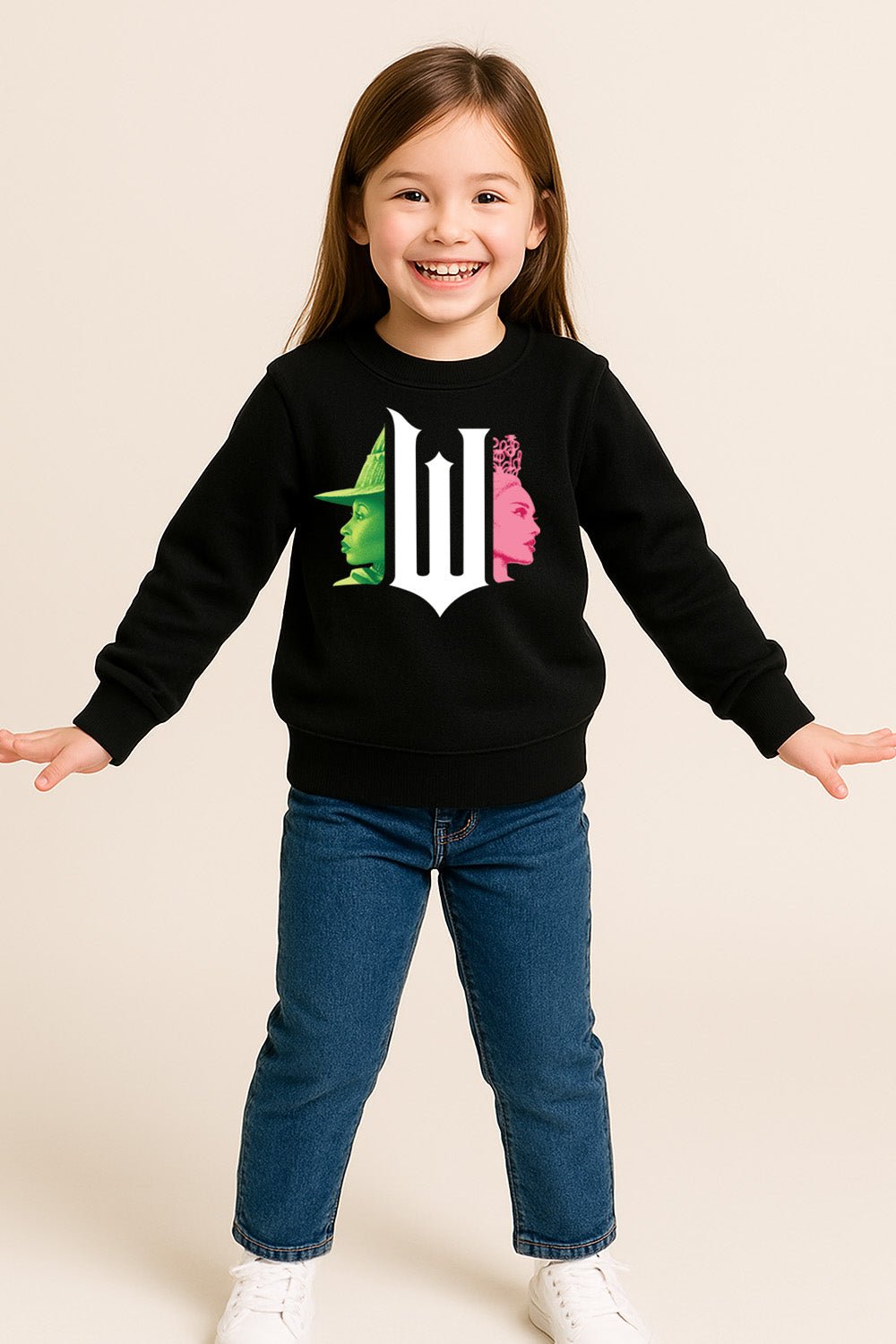 Girls Black Wicked Sweatshirt - Brand Threads