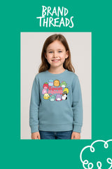 Girls Blue Squishmallows Sweatshirt - Brand Threads