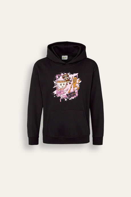 Girls Brainrot Black Hoodie - Brand Threads
